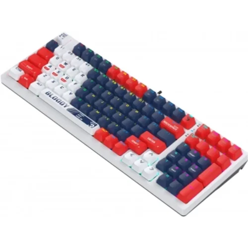 Клавиатура A4Tech Bloody S98 Sports Navy BLMS Plus механическая синий/белый USB for gamer LED (S98 S