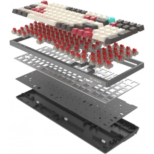 Клавиатура A4Tech Bloody S98 Pixels Red механическая серый/бежевый USB for gamer LED (S98)
