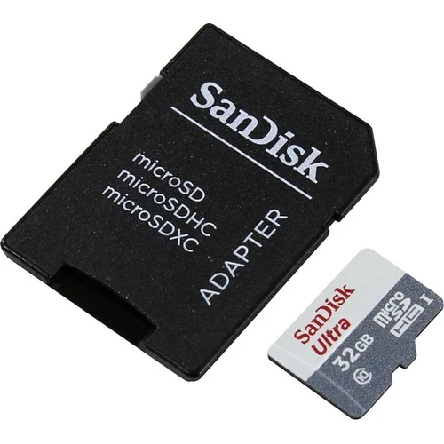 Флеш-накопитель Sandisk Карта памяти SanDisk Ultra Android microSDHC + SD Adapter 32GB 80MB/s Class 10 - Tablet Packaging