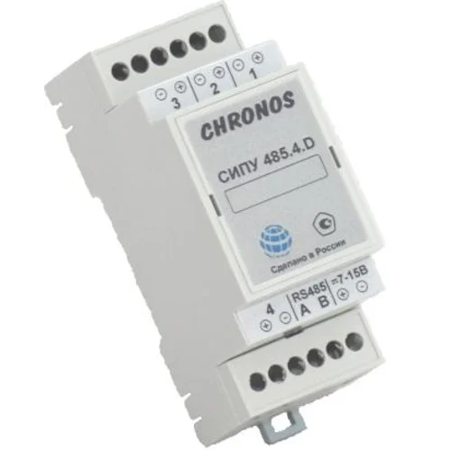 Счетчик импульсов проводной универсальный SET.SIPU.RS.4.N.DIN СЭТ.469333.208-09