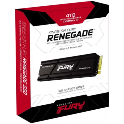 Накопитель SSD Kingston PCIe 4.0 x4 4000GB SFYRDK/4000G Fury Renegade M.2 2280