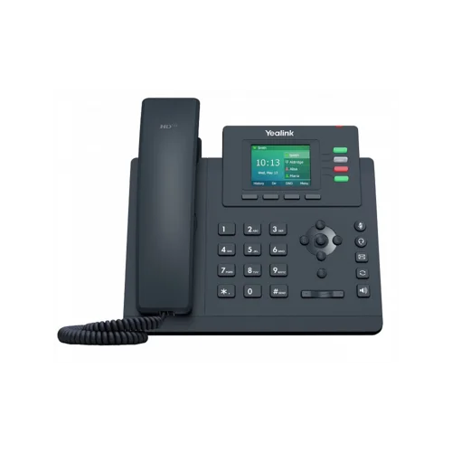 SIP-телефон Yealink SIP-T33G, цветной экран, 4 аккаунта, PoE, GibE