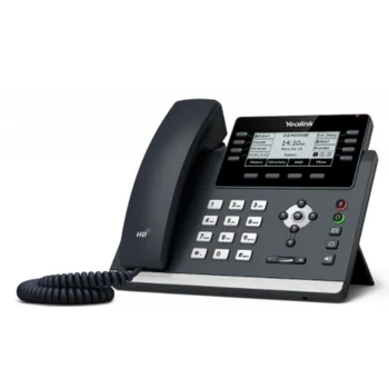 IP-телефон Yealink SIP-T43U, 12 аккаунтов, 2 порта USB, BLF, PoE, GigE, без БП