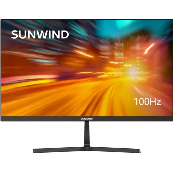 Монитор SunWind 23.8" SM-24FI221 черный IPS LED 5ms 16:9 HDMI M/M матовая 250cd 178гр/178гр 1920x108