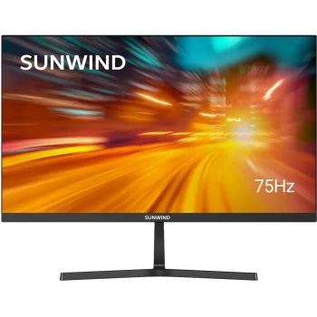 Монитор SunWind 27" SM-27QI201 черный IPS LED 16:9 HDMI M/M матовая 300cd 178гр/178гр 2560x1440 75Hz