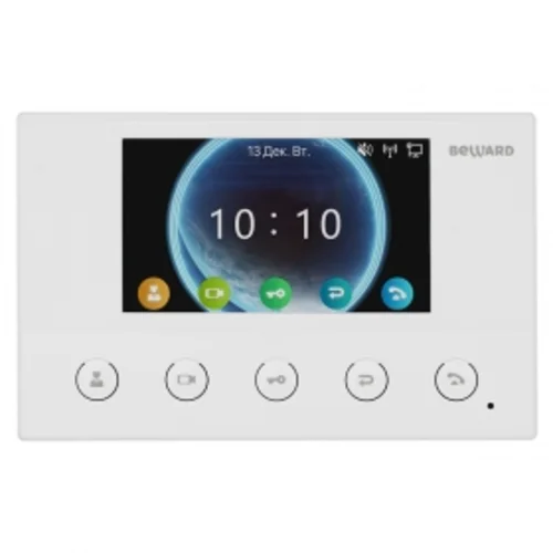Видеомонитор Beward SM400W, SIP-протокол, 4.3" дисплей 480x272, Wi-Fi, PoE, 12В(DC), ОС Linux