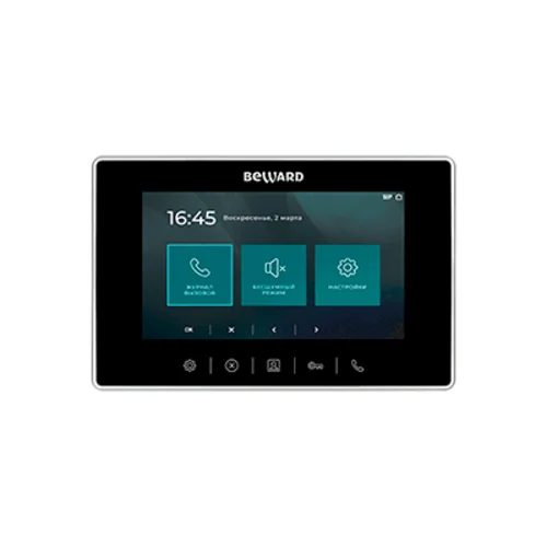 Видеомонитор Beward SM710W, SIP-протокол, 7" дисплей, Wi-Fi, USB, 12В(DC), ОС Linux