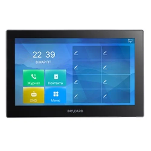 Видеомонитор Beward SM730, SIP-протокол, 7" сенсорный дисплей 1024x600, PoE, 12В(DC), ОС Linux