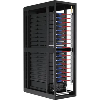 Серверный шкаф для жидкостного охлаждения серии SNR LCC (60 кВт,50х50 коллектор, 20 ответвлений, диаметр коннектора 10 мм)