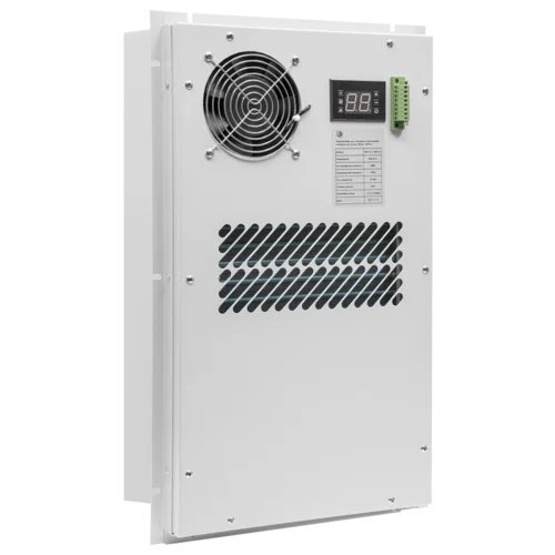 Кондиционер для установки в уличный шкаф, холодопроизводительность 500Вт, со встроенным электрическим калорифером, 220В переменного тока