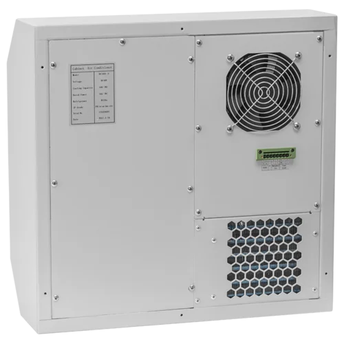 Кондиционер для установки в уличный шкаф, холодопроизводительность 500Вт, со встроенным электрическим калорифером, -48В постоянного тока