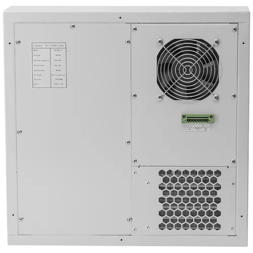 Кондиционер для установки в уличный шкаф, холодопроизводительность 500Вт, со встроенным электрическим калорифером, -48В постоянного тока