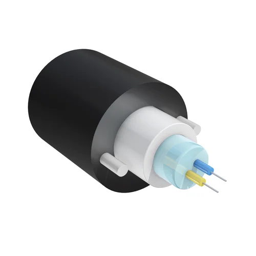 Кабель оптический самонесущий диэлектрический, 2 волокна, 1.0кН, 5.0мм, катушка 2км.