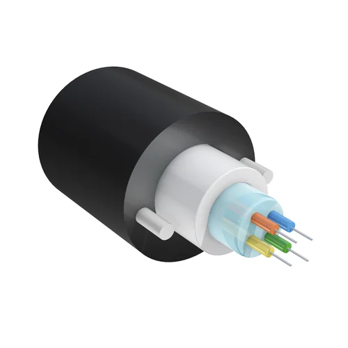 Кабель оптический самонесущий диэлектрический, 4 волокна, 1.0кН, 5.0мм, катушка 1км.