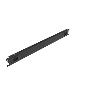 Заглушка 1U в телекоммуникационный шкаф 19", пластиковая защелка, монтаж без инструментов