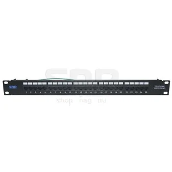 Патч-панель телефонная SNR, Cat. 3, 19", 1U, 25 портов