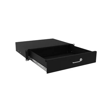 Выдвижной ящик для документов глубиной 355мм, высота 2U, цвет-черный (SNR-CASE-355-2U-B)