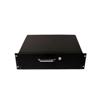 Выдвижной ящик для документов глубиной 355мм, высота 3U, цвет-черный (SNR-CASE-355-3U-B)