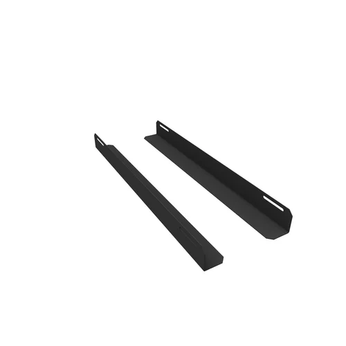 Комплект уголков опорных для шкафа глубиной 800мм (глубина уголка 550мм), распределённая нагрузка 20кг, цвет-чёрный (SNR-CORNER-08055-20B)