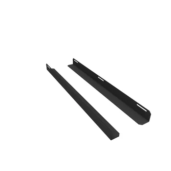 Комплект уголков опорных для шкафа глубиной 1000мм (глубина уголка 710мм), распределённая нагрузка 20кг, цвет-чёрный (SNR-CORNER-10071-20B)