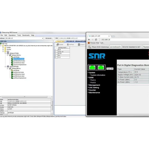 Медиаконвертер 10GbE SFP+ / SFP+