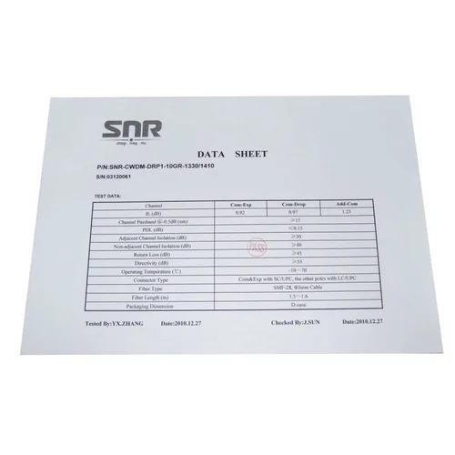 Модуль Add/Drop SNR-CWDM-10GR-OADM1-1330/1410