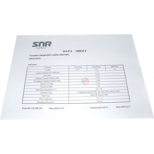 Модуль Add/Drop SNR-CWDM-10GR-OADM1-1530/1550