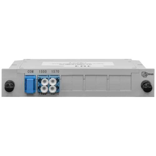 Мультиплексор CWDM одноволоконный 2-канальный, (trx:1550/1530, 1570/1510), в пластиковом слоте