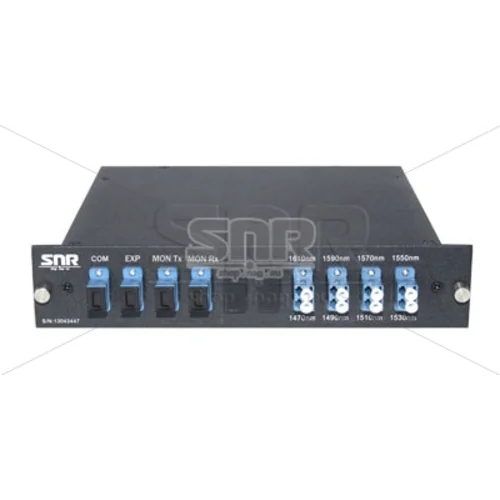 Мультиплексор CWDM одноволоконный 4-х канальный, (trx:1610-1550, 1470-1530), Monitor, UPG