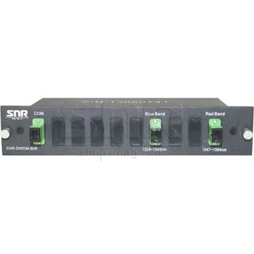 DWDM-фильтр диапазонов "Blue" (1528...1543nm) и "Red" (1547...1564nm) в 1/2U слоте