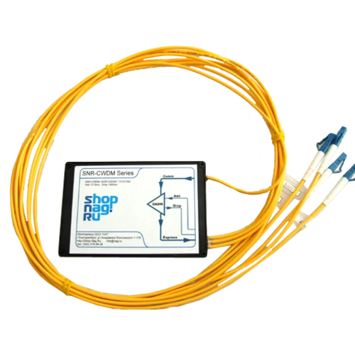 Модуль Add/Drop SNR-DWDM-OADM1-1556.55/1537.40 для одноволоконных DWDM сетей