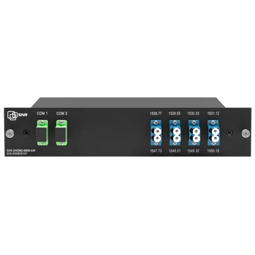 Мультиплексор DWDM двухволоконный 4-канальный в 1/2-слоте