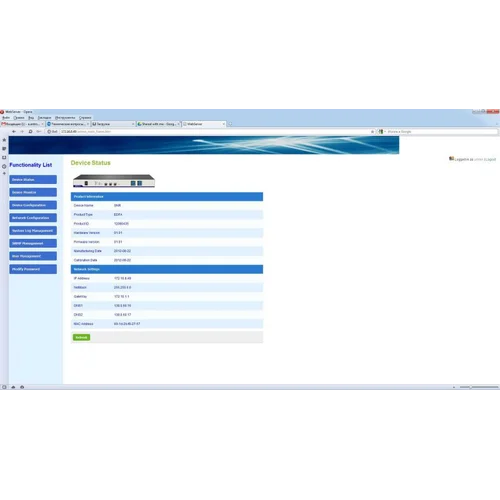 EDFA усилитель (booster) C-диапазона с переменным коэффициентом усиления и выходной мощностью