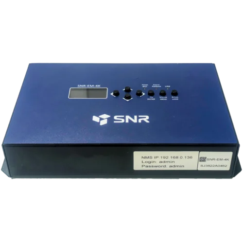 4K энкодер и QAM модулятор SNR-EM-4K