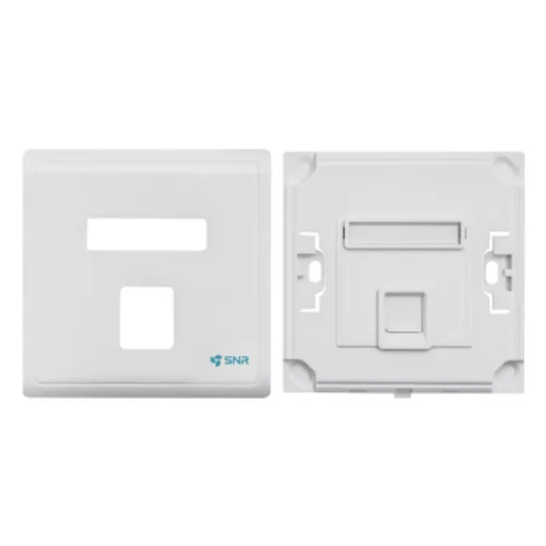 Абонентская розетка SNR, встраиваемая, под модули Keystone, 1 порт