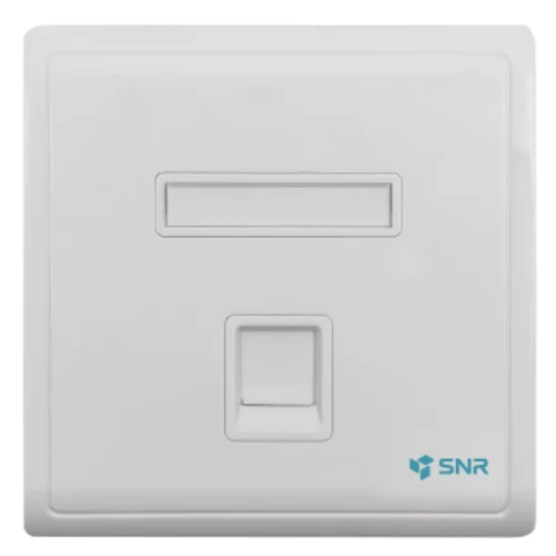 Абонентская розетка SNR, встраиваемая, под модули Keystone, 1 порт