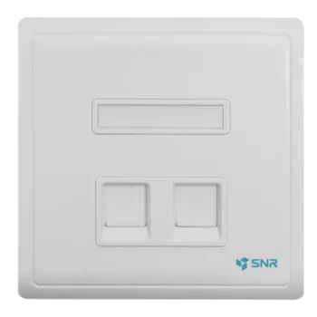 Абонентская розетка SNR, встраиваемая, под модули Keystone, 2 порта