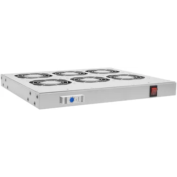 Модуль вентиляторный 19", 6 вентиляторов, регулируемая глубина 460-830мм, с термостатом