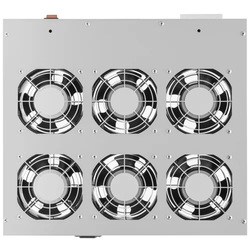 Модуль вентиляторный 19", 6 вентиляторов, регулируемая глубина 460-830мм, с термостатом