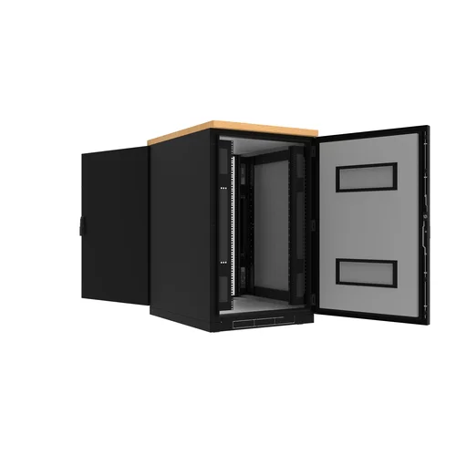 Шкаф напольный звукоизолированный 12U глубина 1000мм (охлаждение, контроль климата)