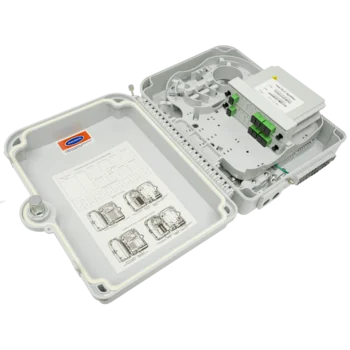 Коробка распределительная оптическая SNR-FTTH-FDB-24X (укомплектованная 2 делителями 1х4)