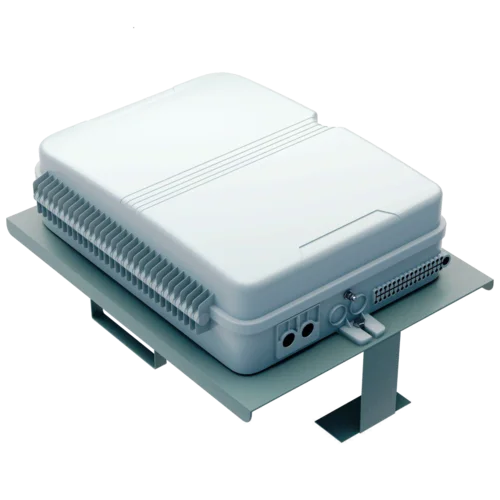 Кронштейн для крепления оптических коробок с местом для запаса кабеля