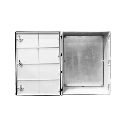 Стеклопластиковый шкаф навесной с монтажной панелью, 600х800х250мм, IP65