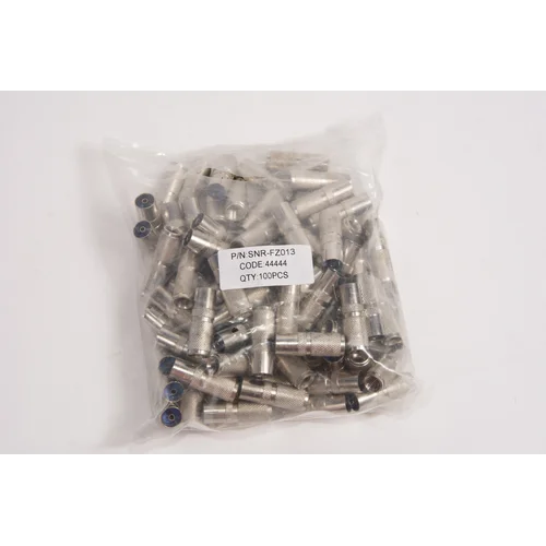 Переход IECf-резьба на кабель типа RG6 SNR, 100шт