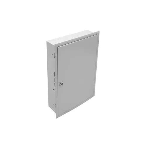 Универсальный настенный шкаф, встраиваемый, 19" крепление 2U, монтажная площадка, 4 рейки DIN 35 (54 места)