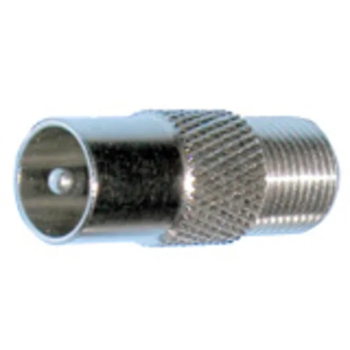 Переходник ТV-папа/F-мама для стыковки ТВ-кабеля с ТВ розеткой или телевизором (100шт)