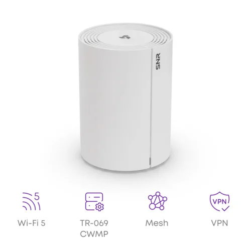 Wi-Fi mesh роутер SNR AC1200, 802.11a/b/g/n/ac, 2xGE RJ45