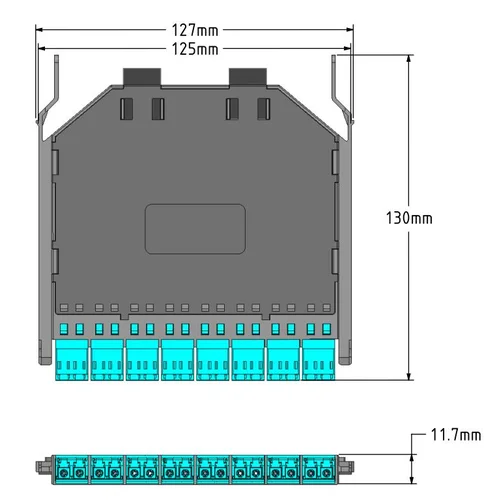 Кассета распределительная MPO/UPC на 16LC/UPC портов MM для SNR-CMP-144P