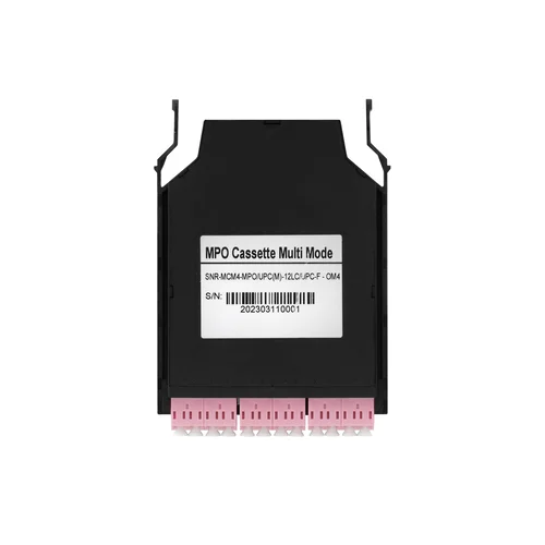 Кассета распределительная MPO/UPC на 12LC/UPC портов MM (OM4) для SNR-CMP-144P-FL