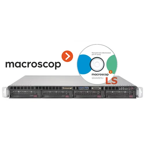 Интегрированный комплект системы видеонаблюдения SNR-Macroscop, 40 камер, 7 дней